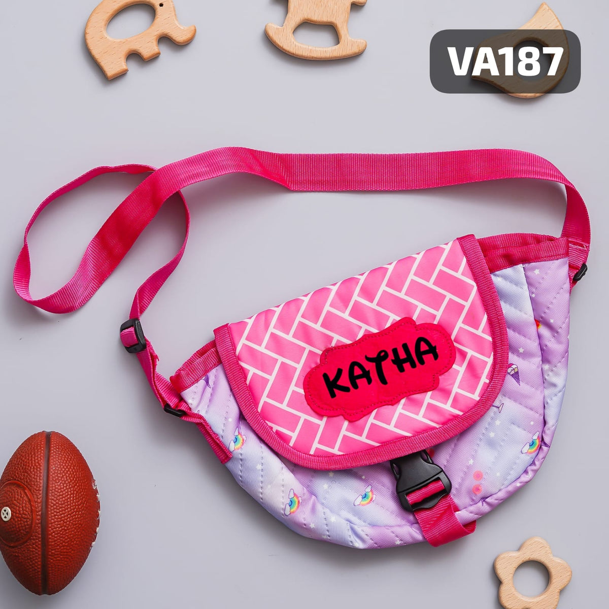 Personalised Kids Premium Fashionable Sling Bag (VA184 - VA193) - The Gifting Era