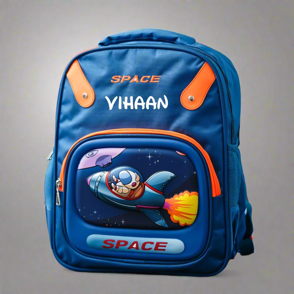 Personalised Kids Space Theme Premium School Bag Hamper (VA229) - The Gifting Era