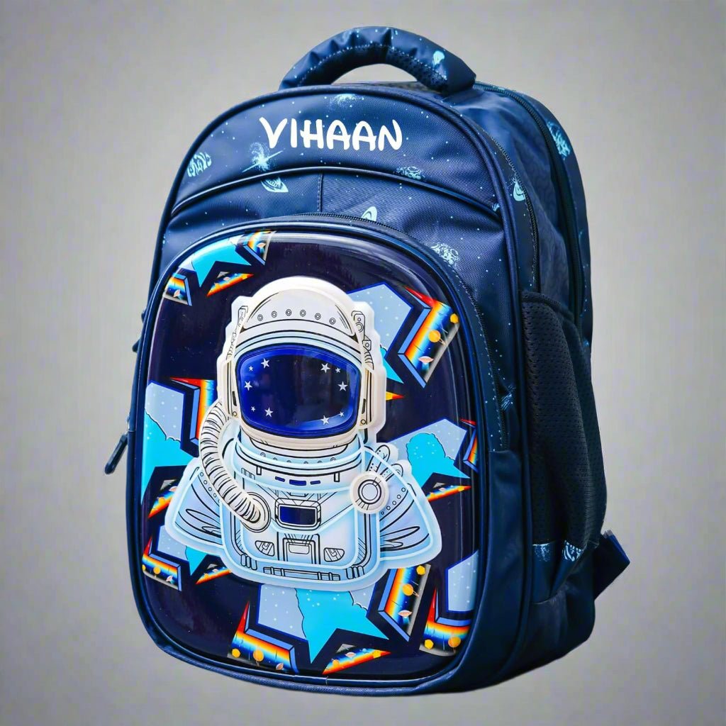 Personalised Kids Space Theme Premium School Bag Hamper (VA233) - The Gifting Era