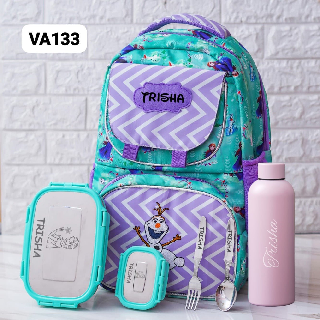 Personalised Kids Theme Classic Premium School Bag Hamper (VA132 - VA138) - The Gifting Era