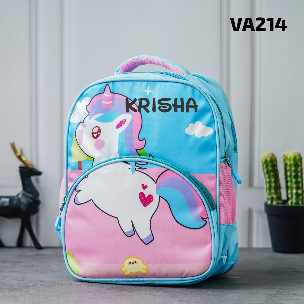 Personalised Kids Unicorn Theme Premium School Bag Hamper (VA214) - The Gifting Era