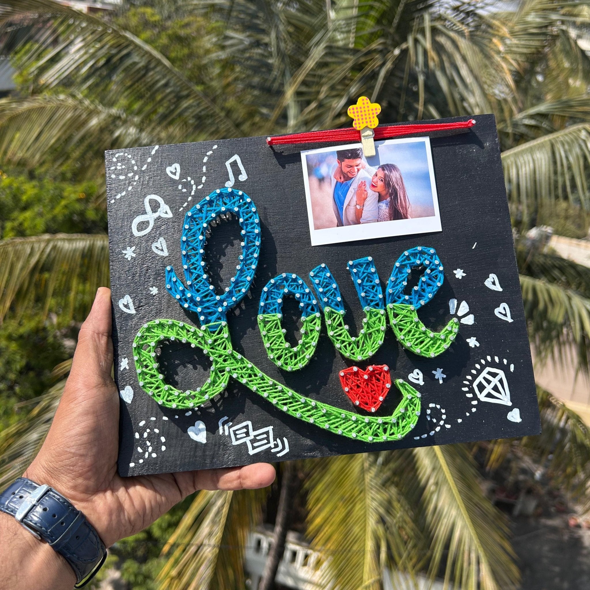 Personalised Love String Art frame Valentines Gift - The Gifting Era