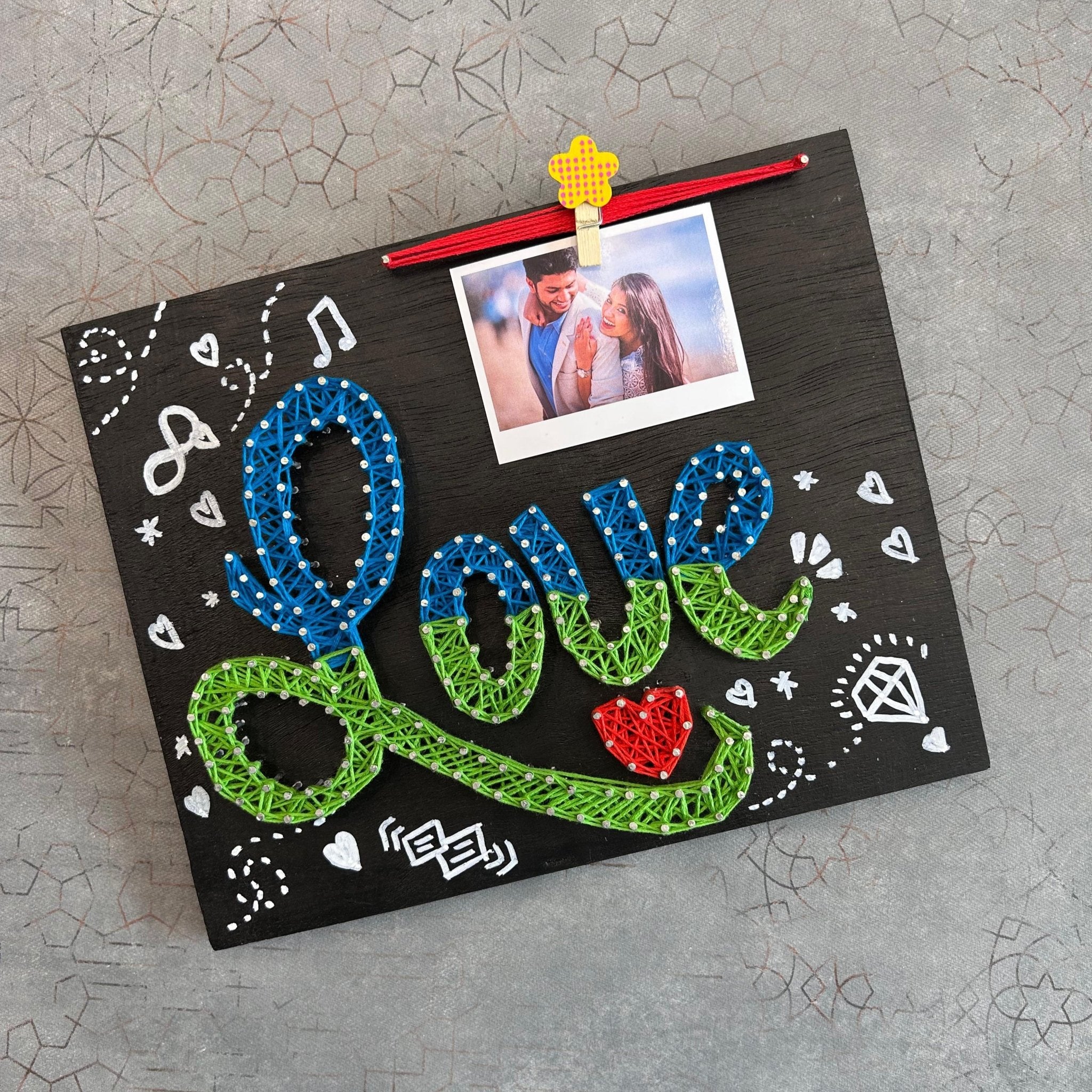 Personalised Love String Art frame Valentines Gift - The Gifting Era