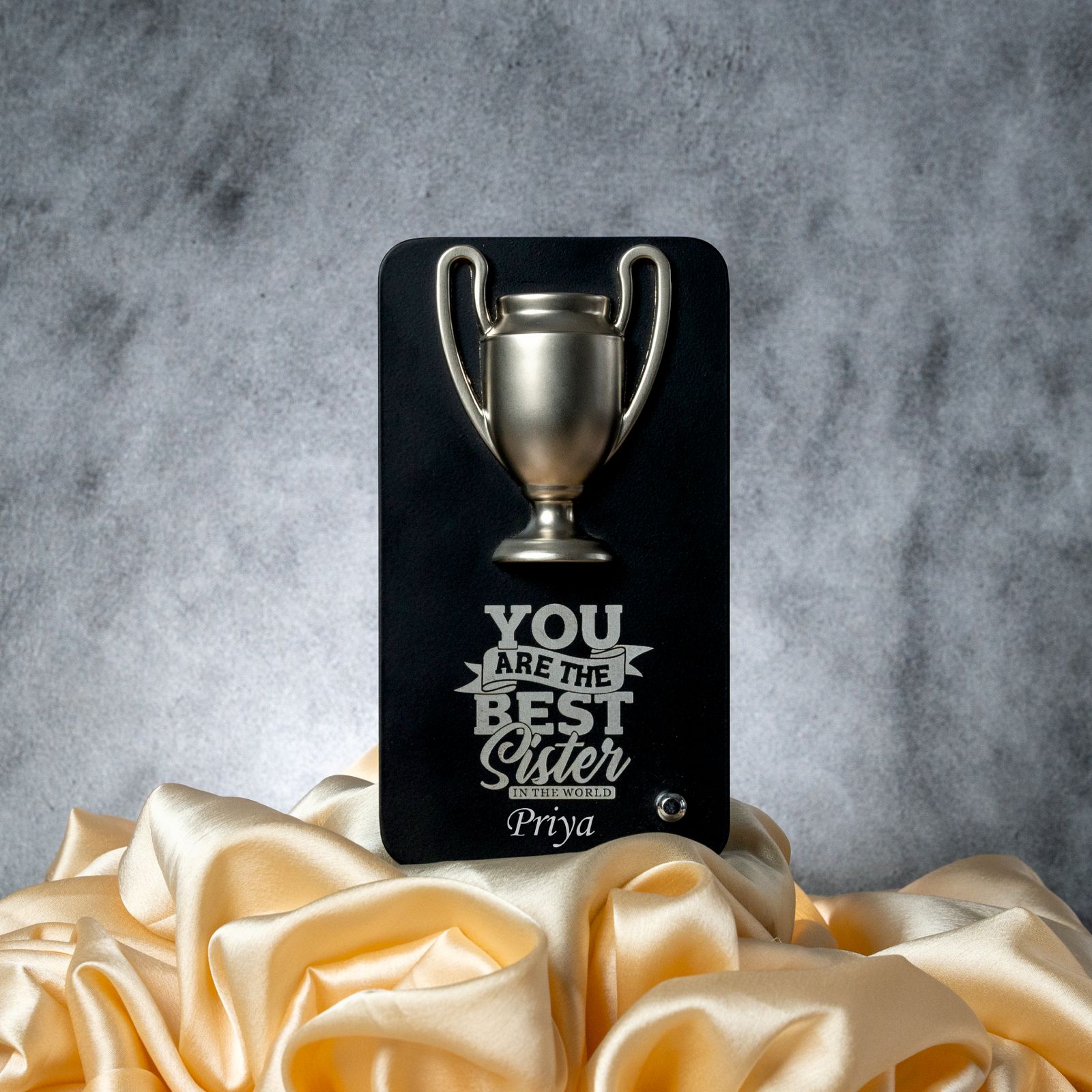 Personalised Metal Trophy 1.0 for Brother & Sister – Raksha Bandhan Special - The Gifting Era