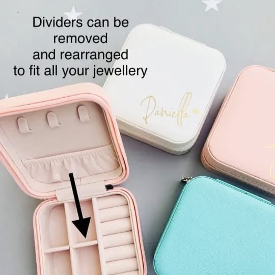 Personalised Mini Portable Jewellery Organiser Box - The Gifting Era