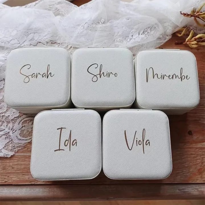 Personalised Mini Portable Jewellery Organiser Box - The Gifting Era