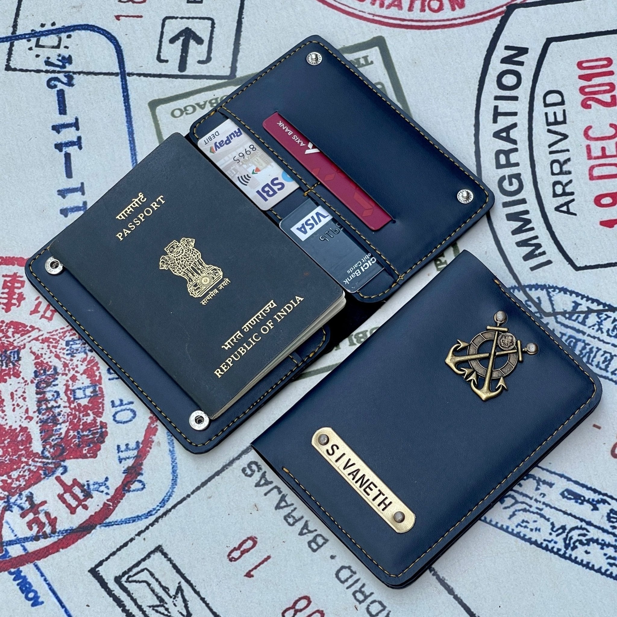 Personalised Passport Cover With Clip - CPPC - The Gifting Era