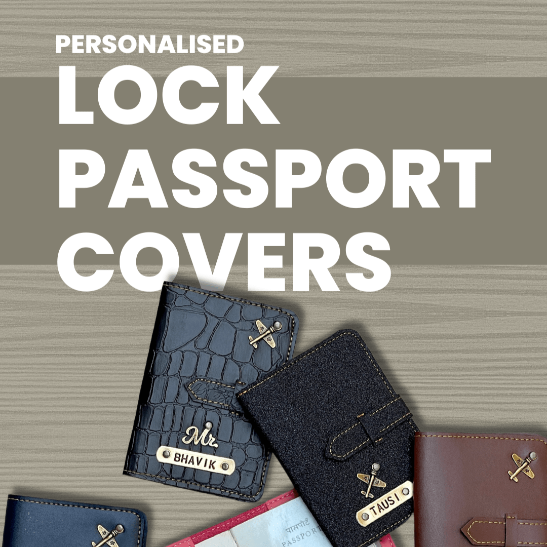 Personalised Passport Cover With Lock - LPPC - The Gifting Era
