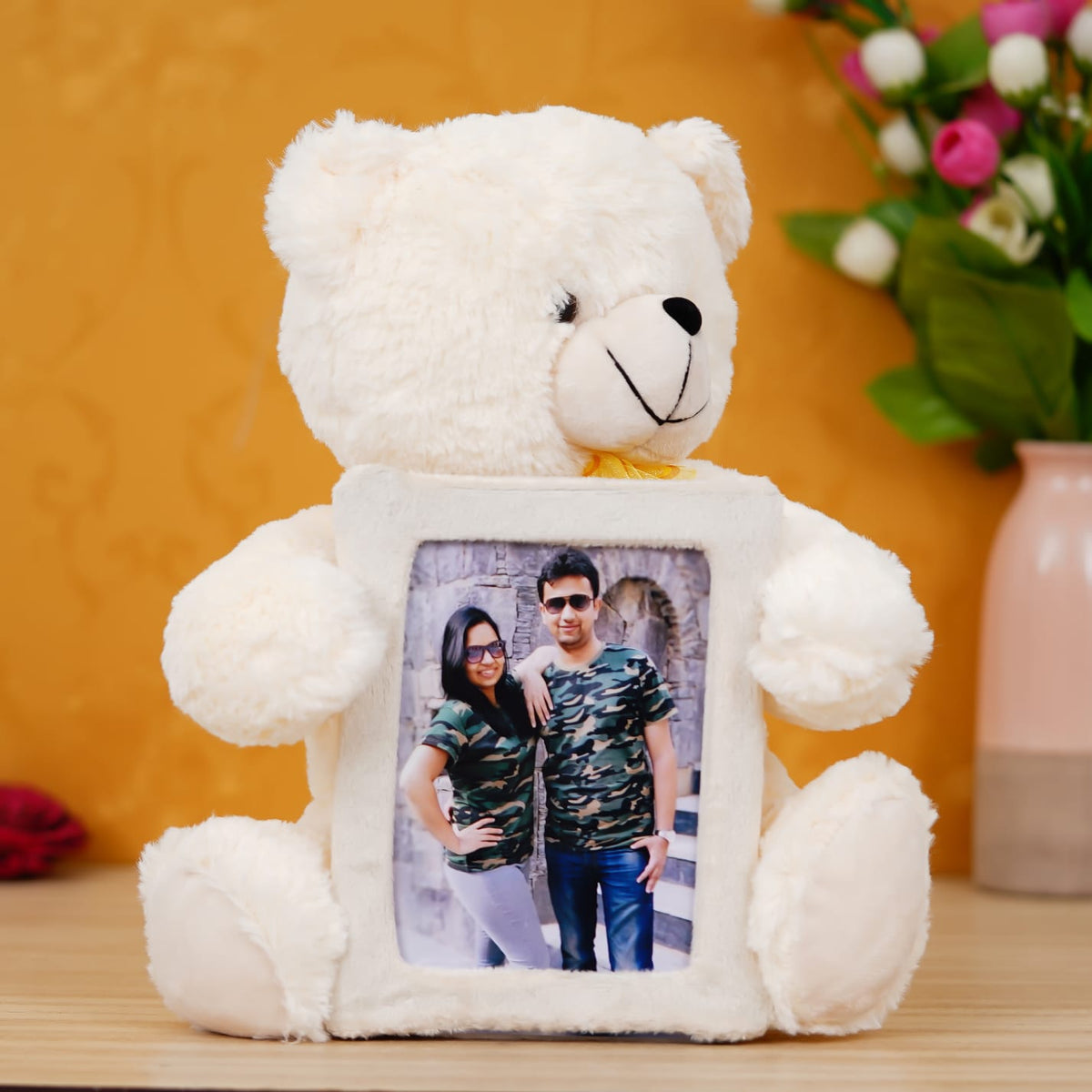 Personalised Photo frame Teddy Valentines Gift Hamper - The Gifting Era