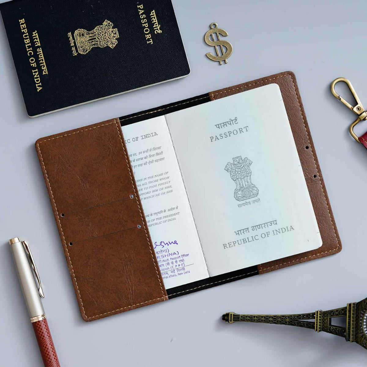 Personalised Premium Imported Leather Set of 4 for Men's - The Gifting Era