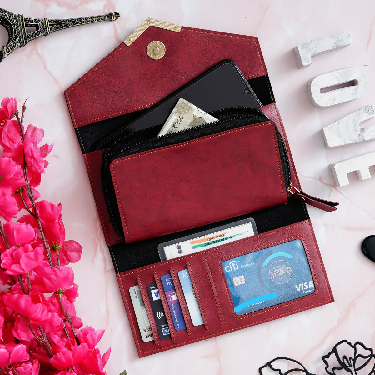 Personalised Premium Imported Leather Set of 4 for Women's - The Gifting Era