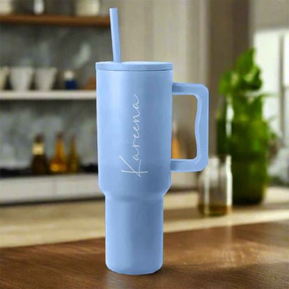 Personalised Quencher Stanley 1200 ML Double Wall Vacuum Tumbler With Straw & Straw Cleaner - The Gifting Era