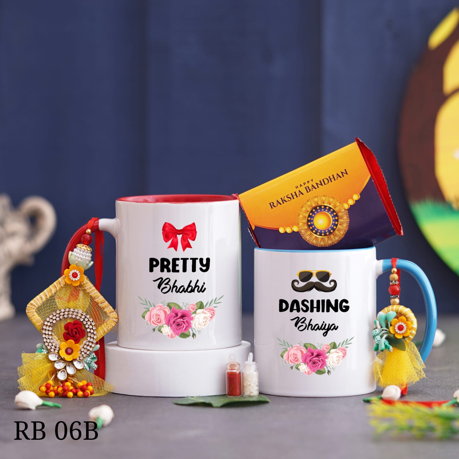 Personalised Raksha Bandhan Combo - RB06 A/B - Raksha Bandhan Special - The Gifting Era