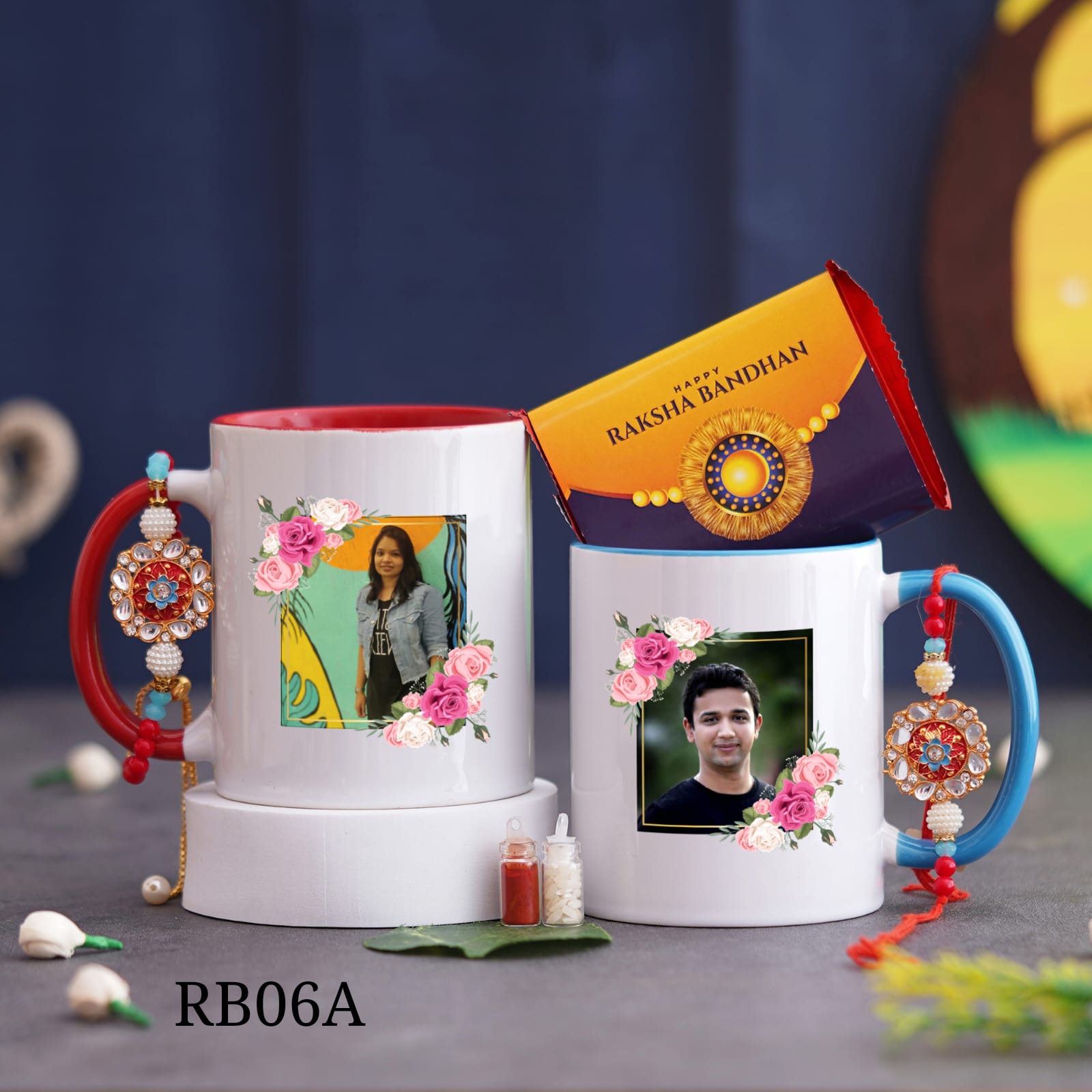 Personalised Raksha Bandhan Combo - RB06 A/B - Raksha Bandhan Special - The Gifting Era