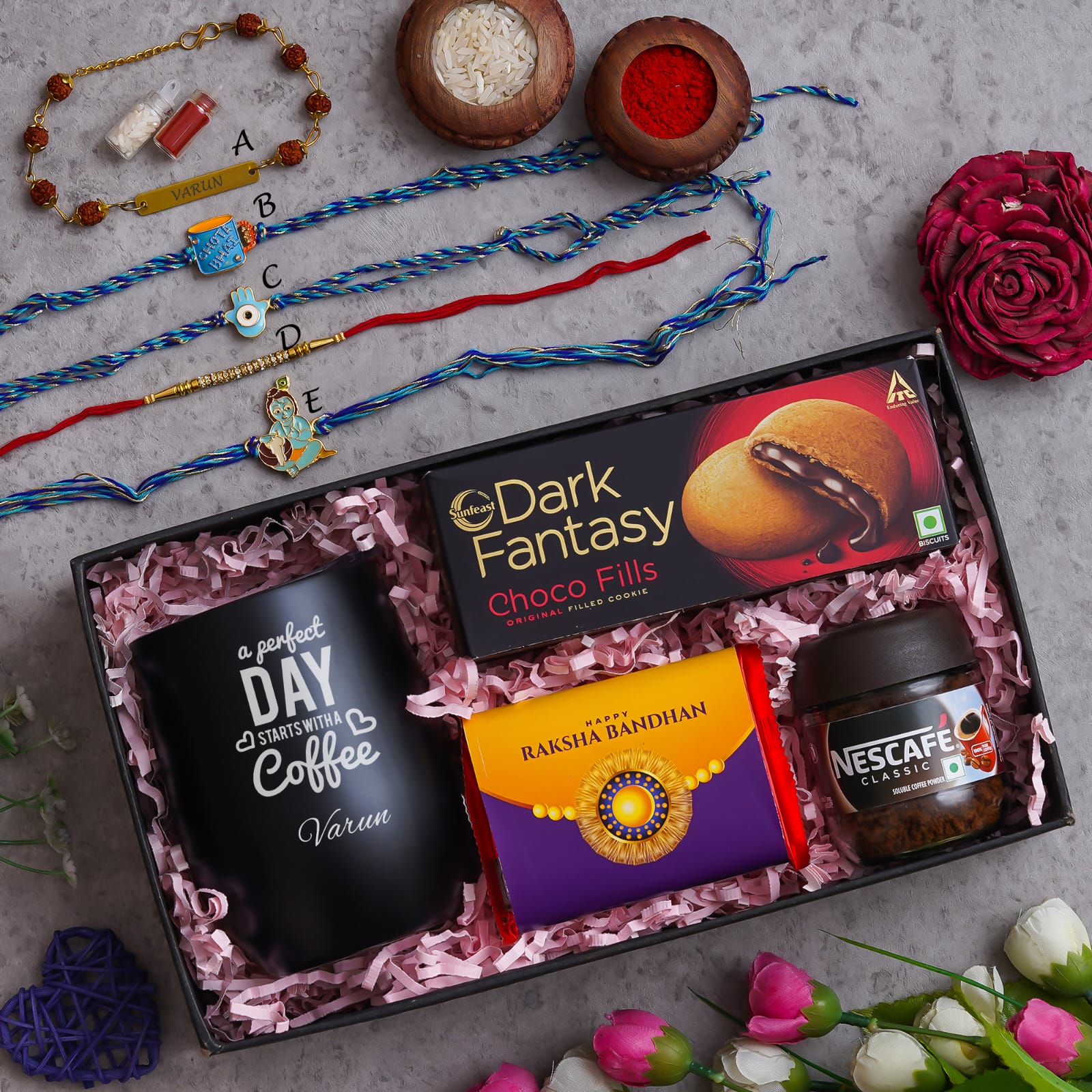 Personalised Raksha Bandhan Premium Hamper - RB15 - Raksha Bandhan Special - The Gifting Era
