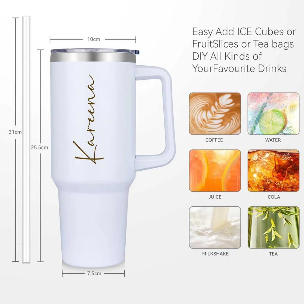 Personalised Stanley 1200 ML Vacuum Insulated Tumbler With Straw - The Gifting Era