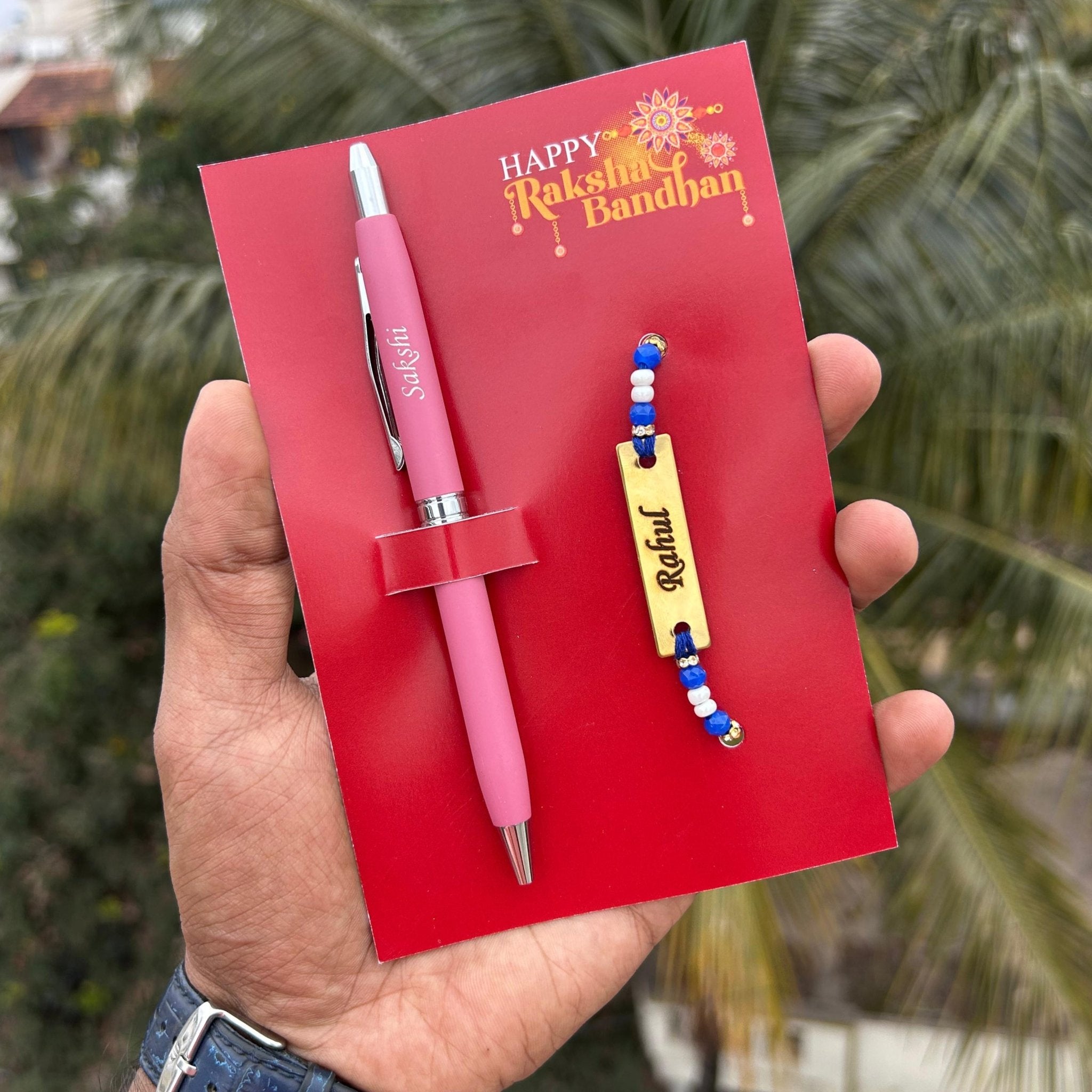 Personalised Turbo pen & Rakhi Combo - Raksha Bandhan Special - The Gifting Era