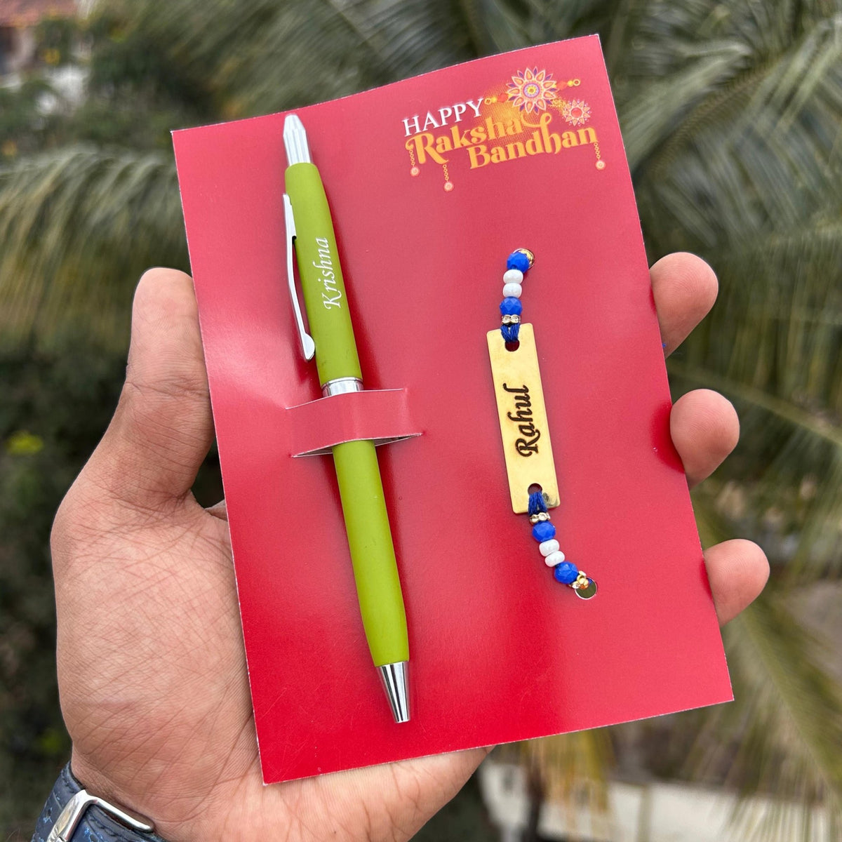 Personalised Turbo pen & Rakhi Combo - Raksha Bandhan Special - The Gifting Era