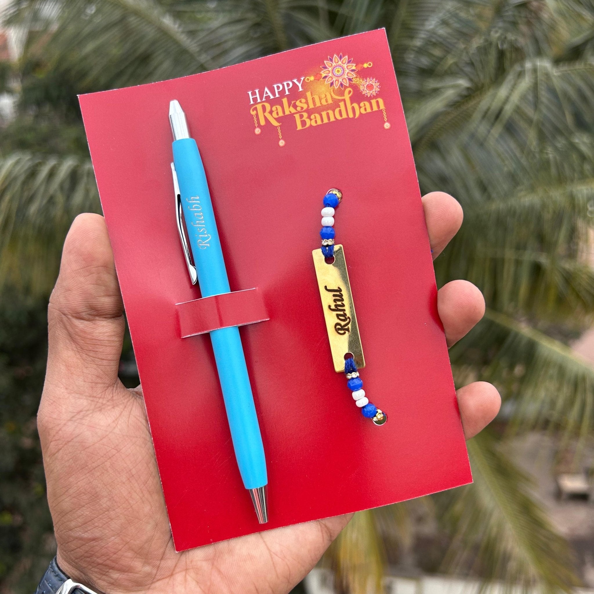 Personalised Turbo pen & Rakhi Combo - Raksha Bandhan Special - The Gifting Era
