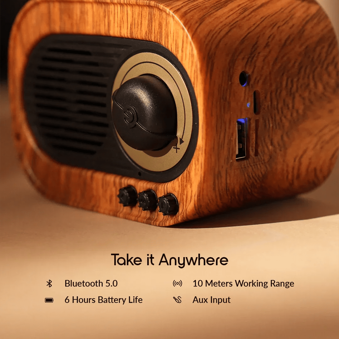 Personalised Vintage Retro Gramophone Antique Bluetooth Speaker - The Gifting Era
