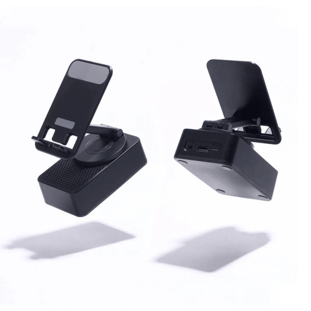 Premium 360° Smart Rotating Mobile Stand with 1500 mAH Wireless Bluetooth Speaker & Ambient RGB Led Light - The Gifting Era