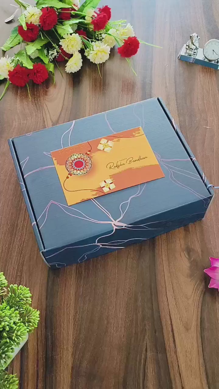 Personalised Wooden Frame with Dry-Fruits - RB58 A/B - Raksha Bandhan Special - The Gifting Era