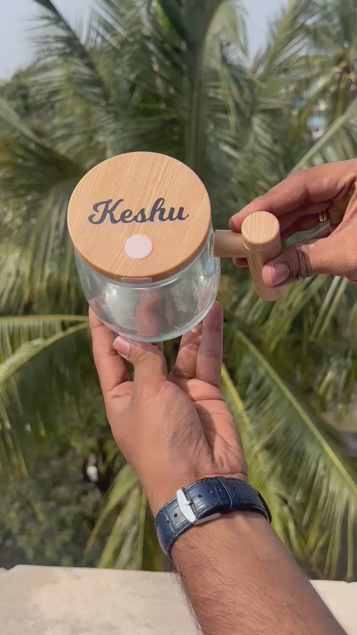 Personalised Self Stirring Smart Wireless Coffee Frother Mug (Free Name Personalisation)