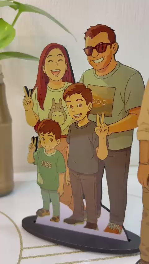 Personalised Ghibli Art Photo Standee - The Gifting Era