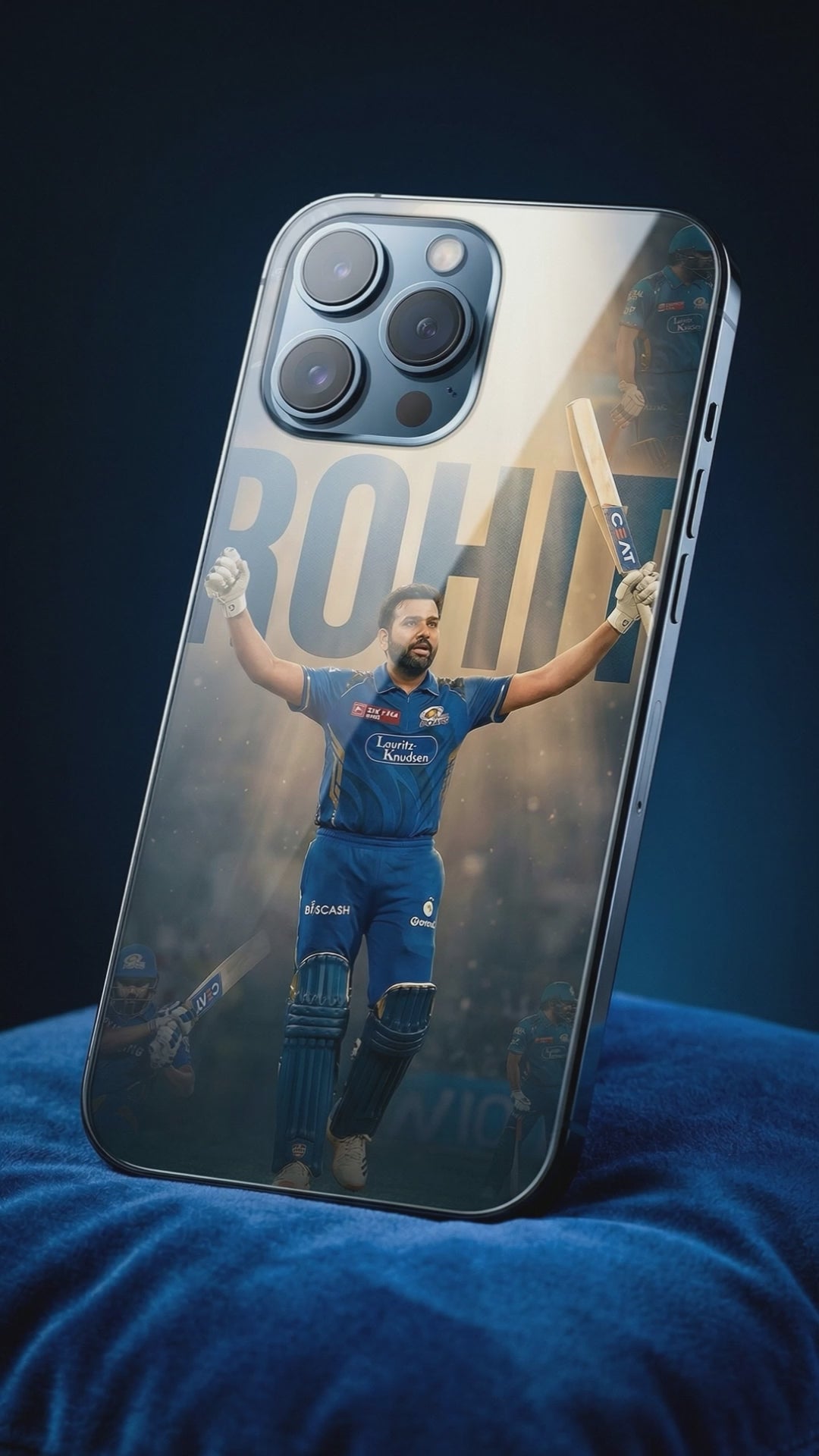 Hitman Rohit Sharma MI - IPL Edition Metallic Glossy Finish TPU 360° Protection Phone Case
