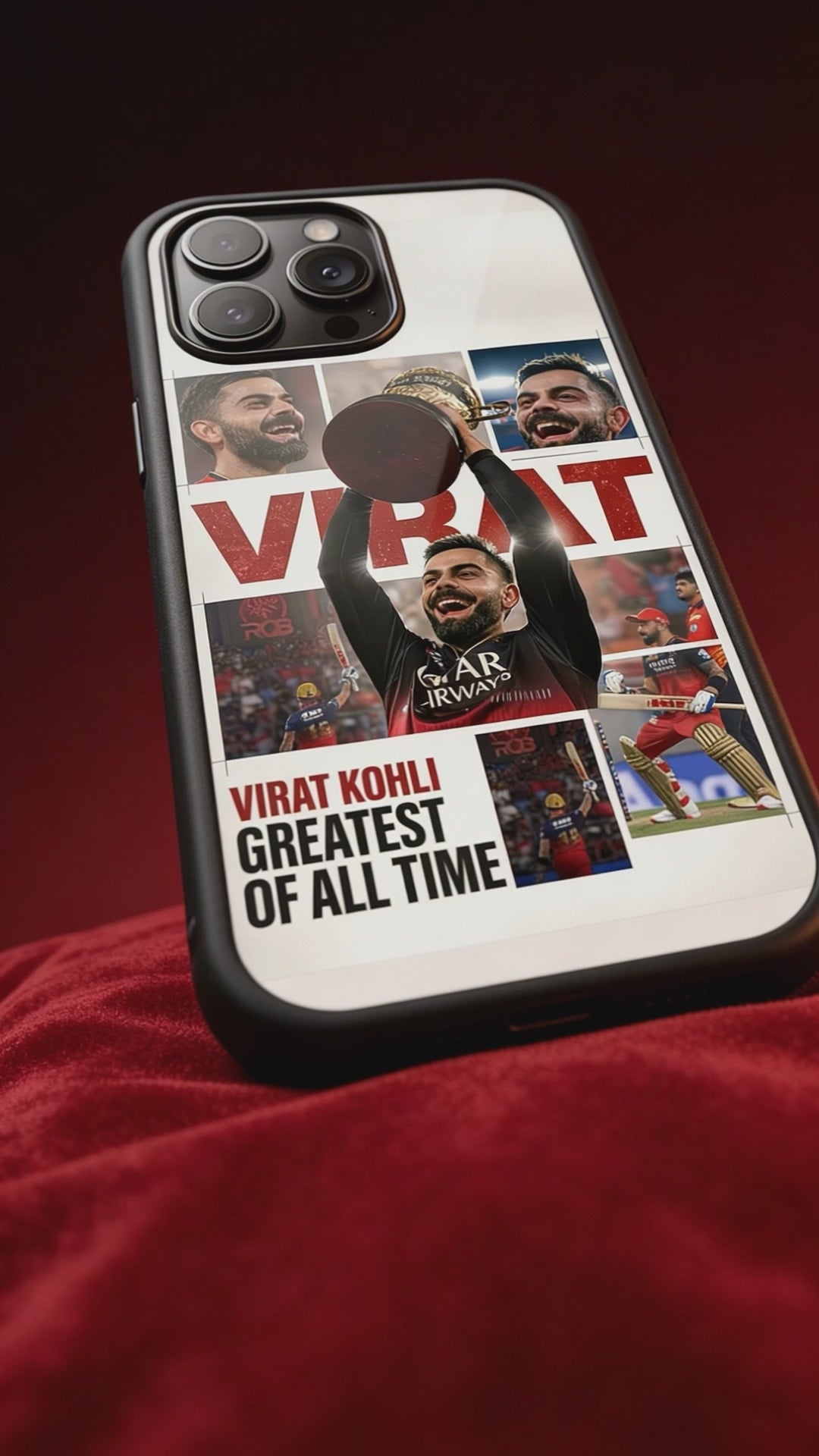 Virat Kohli (GOAT Edition) - IPL Edition Metallic Glossy Finish TPU 360° Protection Phone Case