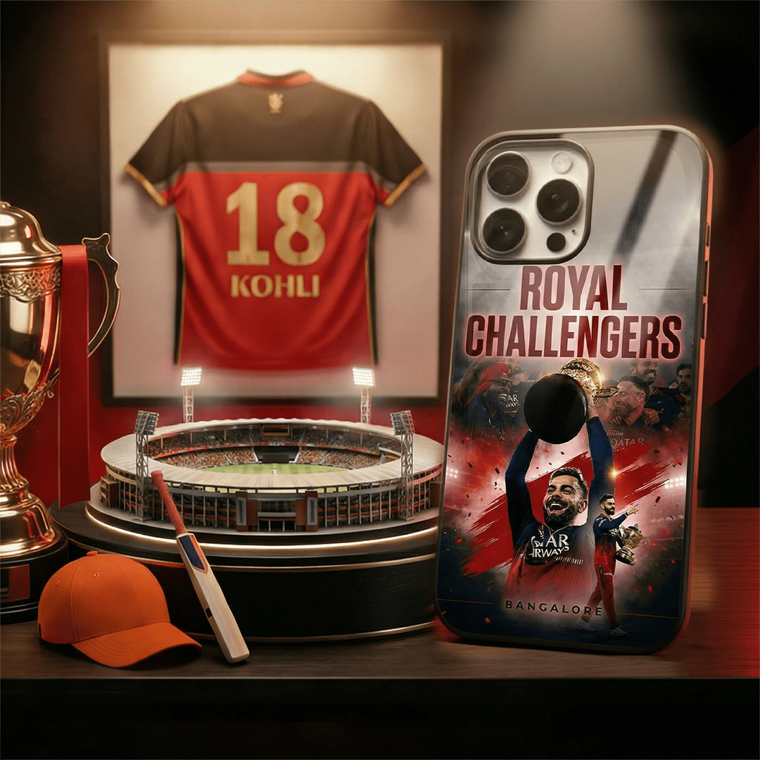 RCB Champions Glory - IPL Edition Metallic Glossy Finish TPU 360° Protection Phone Case - The Gifting Era