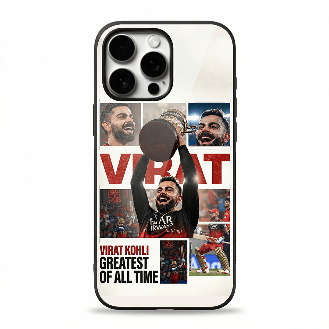 Virat Kohli (GOAT Edition) - IPL Edition Metallic Glossy Finish TPU 360° Protection Phone Case - The Gifting Era